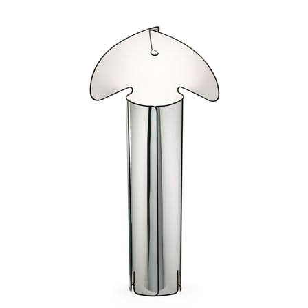 Lampadaire Chiara gris métal / Ø 72 x H 145 cm / Réédition 1969 - Flos