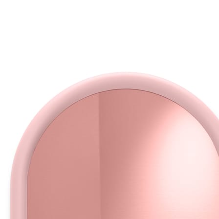 Miroir mural Mirage rose Dome / Verre coloré - L 60 x H 73,5 cm - Fatboy