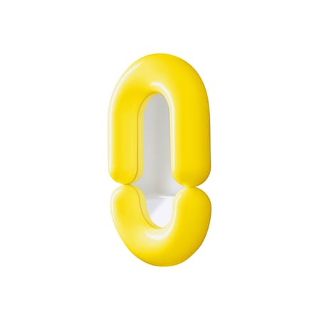 Miroir mural Zodiac Bumper Medium céramique jaune /  L 55 x H 90 cm - Jean-Baptiste Fastrez, 2020 - Moustache