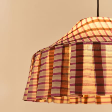 MÖBELZUBEHÖR Nicole textil braun / Ø 50 x H 28 cm - Baumwolle Voile - NOBODINOZ