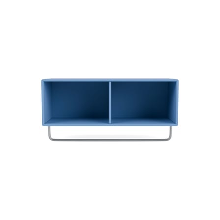 Étagère Coat bois bleu / Penderie - L 69,6 x H 24 x Prof. 30 cm - MONTANA