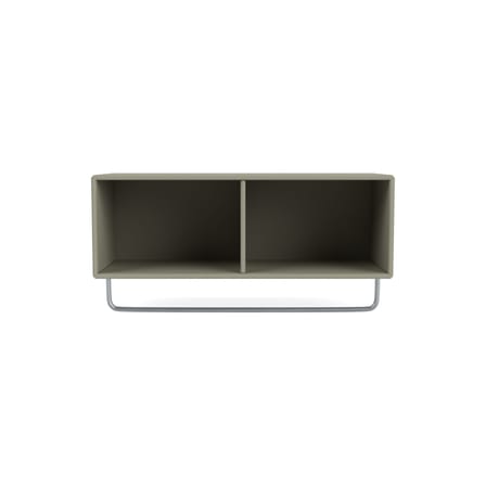 Étagère Coat bois gris / Penderie - L 69,6 x H 24 x Prof. 30 cm - MONTANA