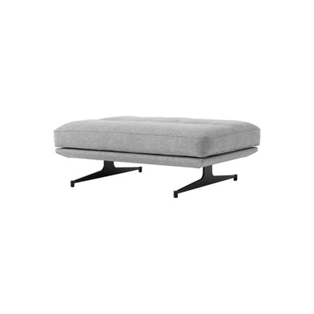 Pouf Inland AV32 tissu gris / 113 x 78,4 cm - &tradition