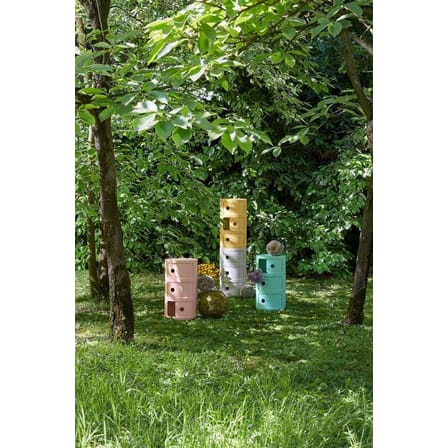 Rangement Componibili Bio plastique vert (1968) / 3 tiroirs - Matériau naturel & biodégradable - Kartell