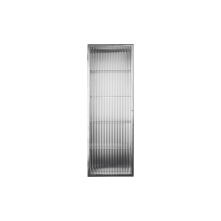 Rangement mural Haze métal / L 35 x H 100 cm - Verre cannelé - Ferm Living