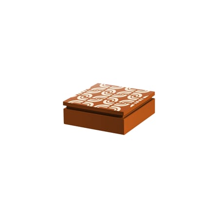 Schachtel Pigalle Small holz gelb / 15 x 15 cm - RED Edition