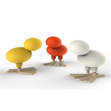 Décoration Happy Bird plastique blanc / Tabouret enfant - H 66 cm / Eero Aarnio, 2015 - Magis