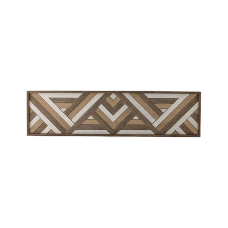Wanddekoration Lunna holz natur / L 122 x H 33 cm - Holz mit 3D-Effekt - Bloomingville