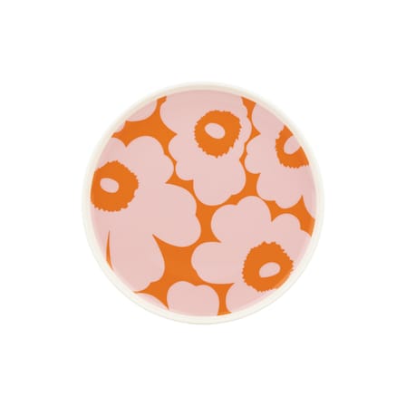 Assiette à dessert Unikko céramique rose / Ø 20 cm - Marimekko