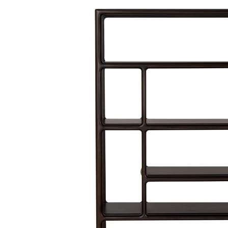 Bibliothèque Eda bois marron / L 181 x H 188 cm - Ethnicraft