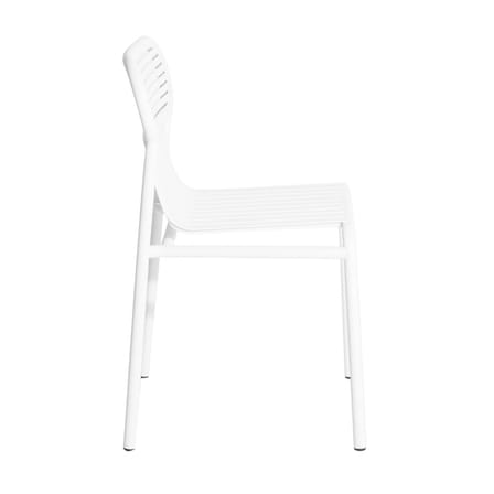 Chaise empilable Week-end métal blanc / Aluminium - Petite Friture