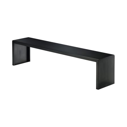 Banc Big Irony métal noir / Maurizio Peregalli, 2001 - L 170 cm - Zeus
