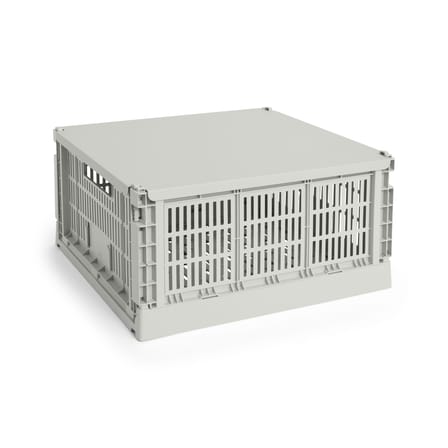 Couvercle  métal gris / Pour panier Colour Crate Large Square 42,5 x 42,5 cm - Hay