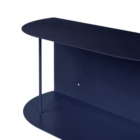 Etagère murale Lina longue métal bleu / L 80 cm - NOO.MA
