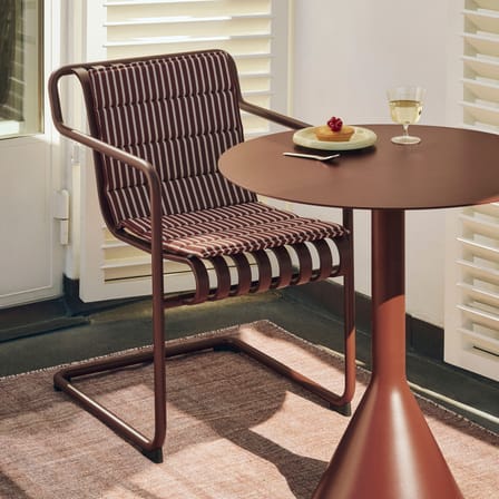 Fauteuil de repas Palissade Cantilever métal rouge / Large - Hay