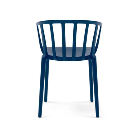 Fauteuil empilable Venice plastique bleu - Kartell