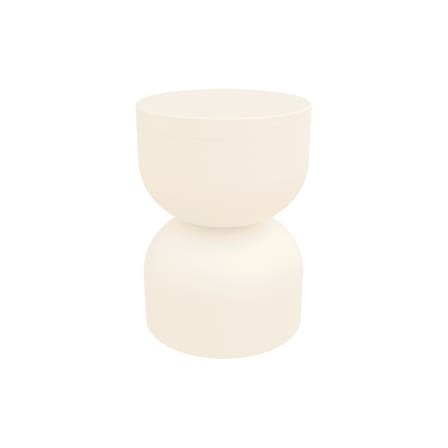 Hocker Piapolo metall beige / Kiste Ablage - Fermob