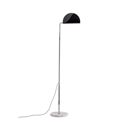 Lampadaire Mezzaluna LED métal noir / Bruno Gecchelin, 1975 - Orientable - DCW éditions