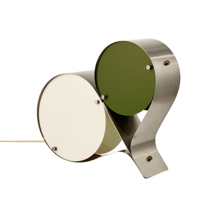 Lampe de table Coppia métal vert / L 54 cm - Gubi
