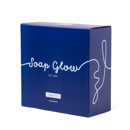 Lampe de table Daily Glow - Savon LED plastique blanc / Résine - 16 x 10 x H 29,5 cm - Seletti