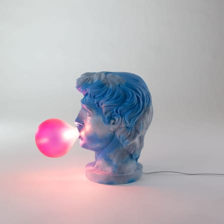 Lampe de table Wonder Cloud bleu / H 40 cm - Résine - Seletti