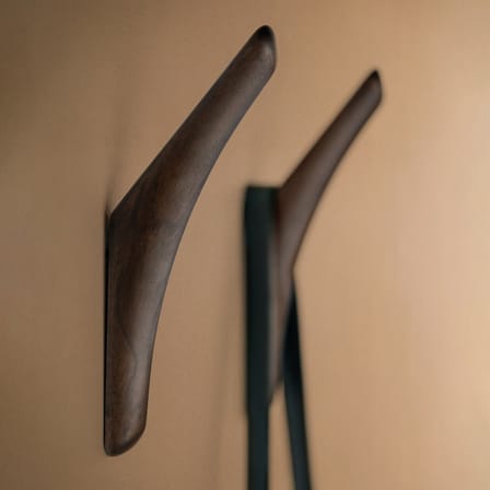 Set de 2 patères PI bois naturel - Ethnicraft