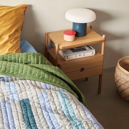 Plaid Twist Block / Couvre-lit matelassé - 260 x 260 cm - HÜBSCH