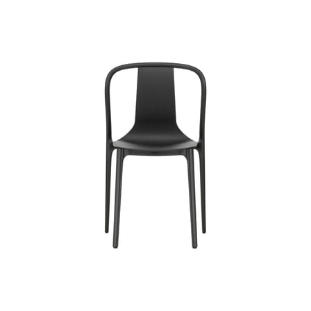Stuhl Belleville plastikmaterial schwarz / Kunststoff - Vitra