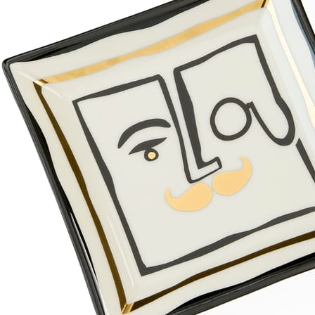 Plateau Marseilles céramique / Vide-poche - 11 x 11 cm - Jonathan Adler