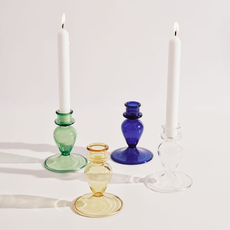 Bougeoir Nabucho 01 verre bleu - Serax