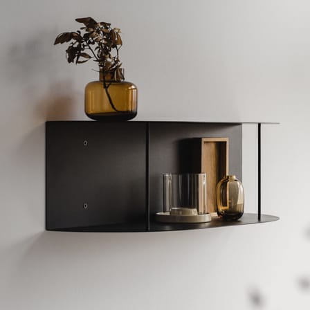 Etagère murale Lina courte métal bleu / L 60 cm - NOO.MA
