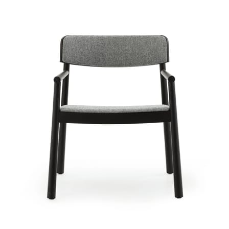 Fauteuil bas rembourré Timb tissu gris - Normann Copenhagen