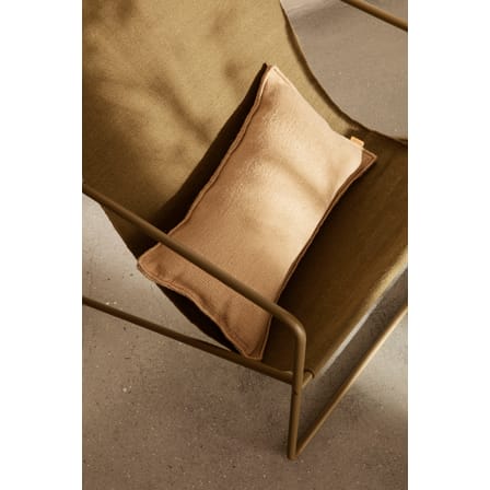 Fauteuil Desert tissu vert / Structure Olive - Bouteilles plastique recyclées - Ferm Living