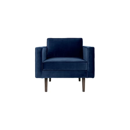 Fauteuil rembourré Wind tissu bleu / Velours - BROSTE COPENHAGEN