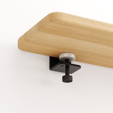 Fixation murale Bracket métal noir / Avec étau - Pour créer étagère - TIPTOE