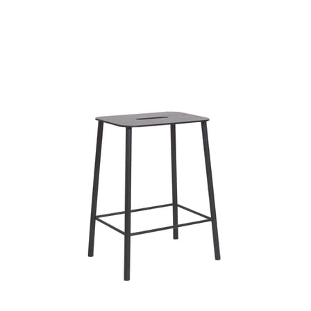 Hocker Adam Outdoor metall schwarz / H 50 cm - Frama 
