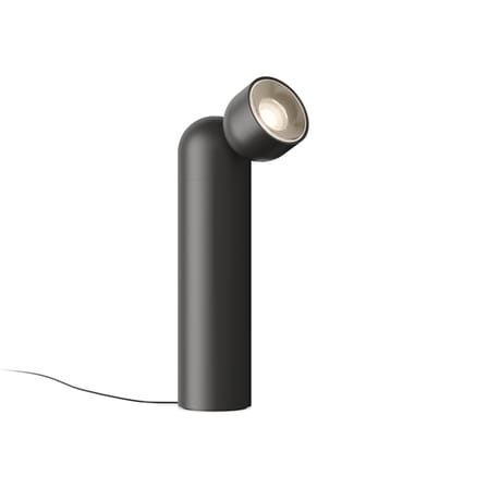 Lampe de table Plusminus Solo métal noir / Ø 10 x H 50 cm - Vibia