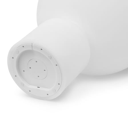 Lampe extérieur sans fil rechargeable Yo Large plastique blanc / LED - H 60 cm - Normann Copenhagen