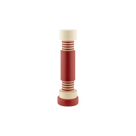 Moulin à épices Twergi bois rouge / Ettore Sottsass, 1989 - Alessi