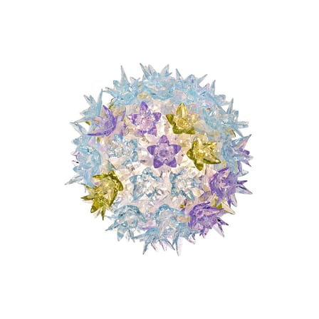 Applique Bloom plastique violet / Plafonier - Ø 28 cm - Kartell