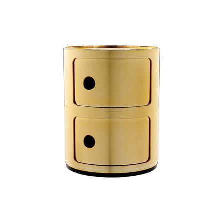 Rangement Componibili or / 2 tiroirs - Métallisé - Anna Castelli Ferrieri, 1968 - Kartell