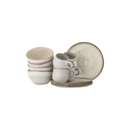 Set vaisselle Sandrine céramique beige / 4 personnes - Bloomingville