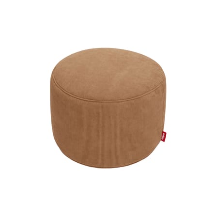 Sitzkissen Point Cord textil braun / Cordsamt - Ø 50 cm / 100% Recycling - Fatboy