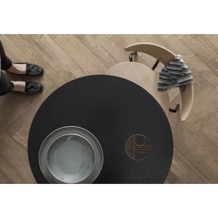 Stapelbarer Stuhl Herman holz schwarz / Holz & Metall - Ferm Living