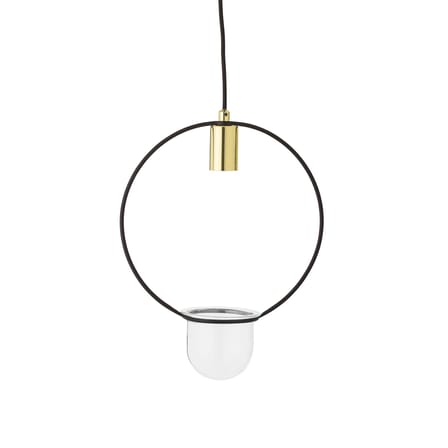 Suspension  métal noir or / Avec pot de fleurs - Ø 30 cm - Bloomingville