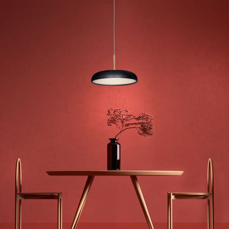 Suspension Zero Medium LED métal noir / Ø 45 cm - Lumen Center Italia