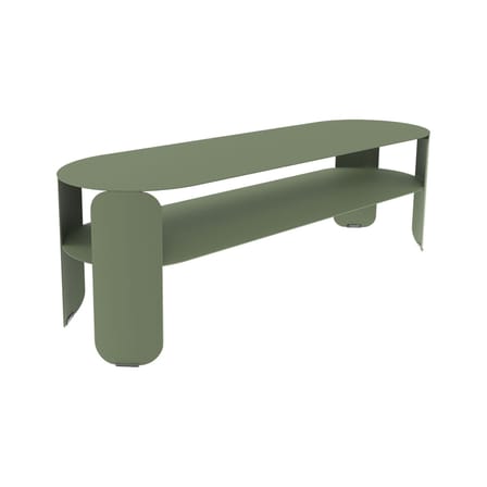 Console basse Bebop métal vert / 120 x 40 x H 42 cm - Fermob