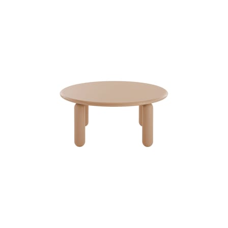 Table basse Undique Mas bois beige / Ø 85 x H 30 cm - Patricia Urquiola, 2023 - Kartell