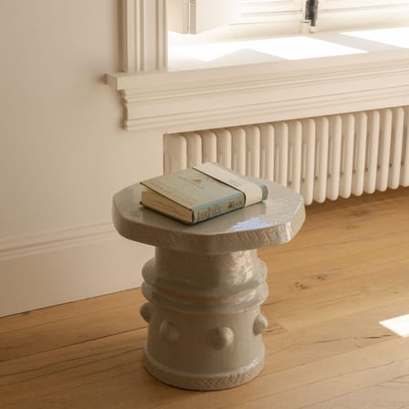 Table d'appoint Clara 08 céramique gris / Ø 39 x H 37 cm - Serax