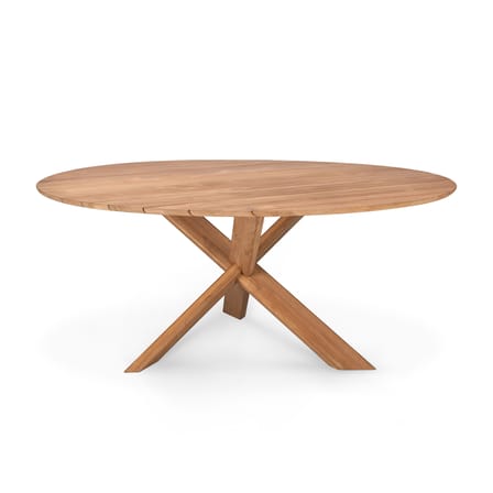 Table ronde Circle Outdoor bois naturel / Teck - Ø 163 cm / 6 personnes - Ethnicraft